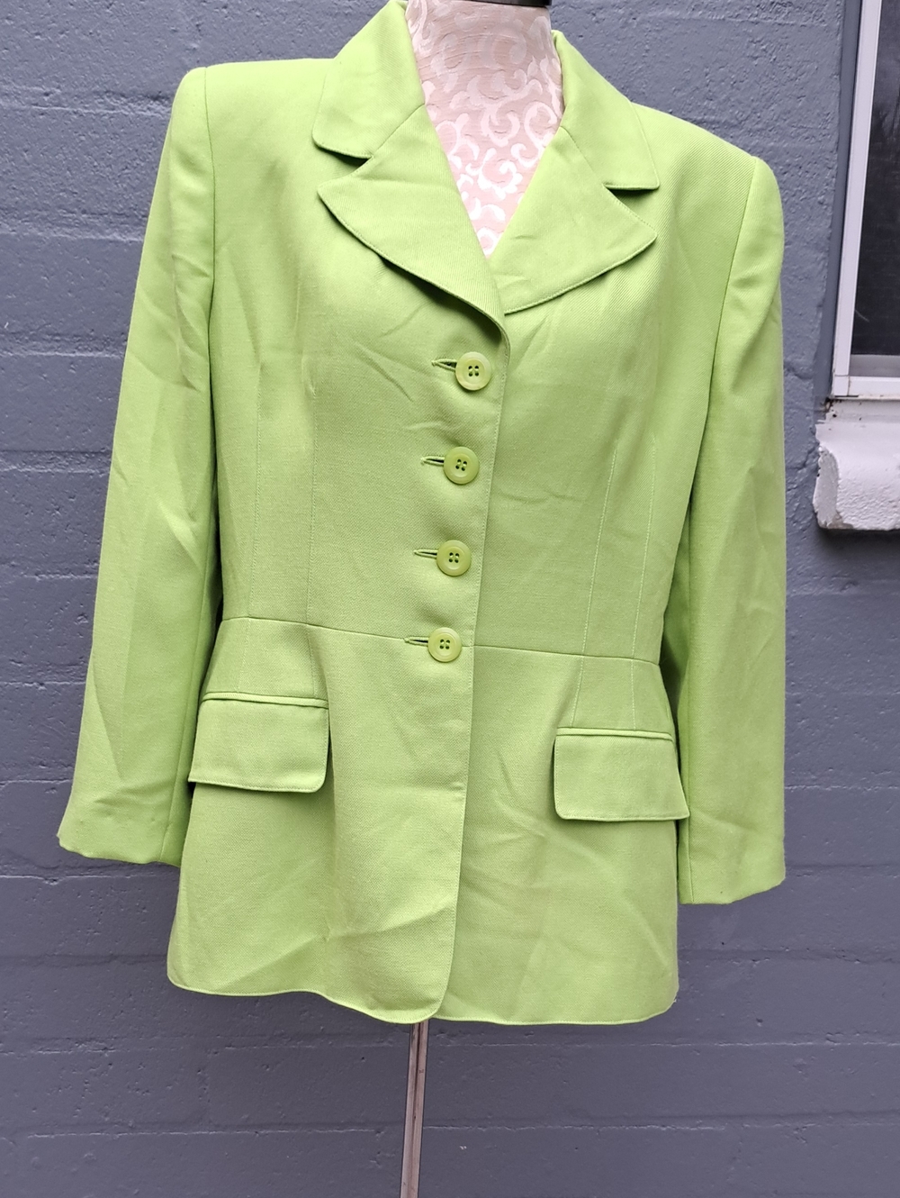 Vintage E.R.GERARD for Renlyn Women's Tailored Button Jacket Size 12 Made In USA